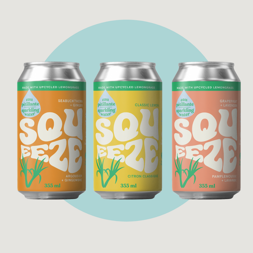 
                                
                                    Load image into Gallery viewer, Squeeze Sparkling Water: Seabuckthorn + Ginger - Case of 6
                                
                            