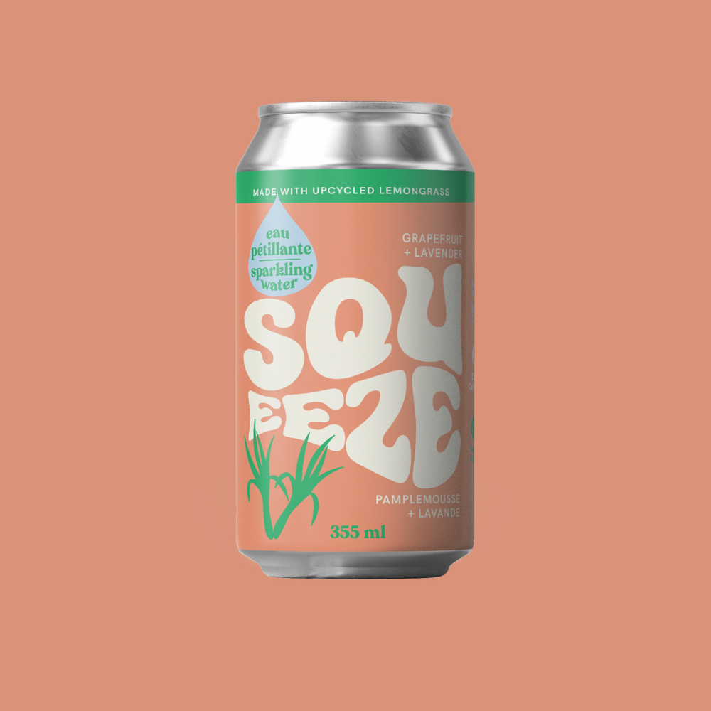
                                
                                    Load image into Gallery viewer, Squeeze Sparkling Water: Grapefruit + Lavender - Case of 12
                                
                            